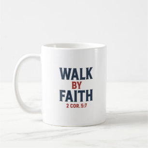 Tasse à café « Marcher par la foi »