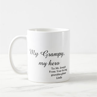 Tasse à café Mon Papi Mon Héros