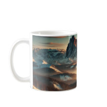 Tasse à café Montagne Brumeuse