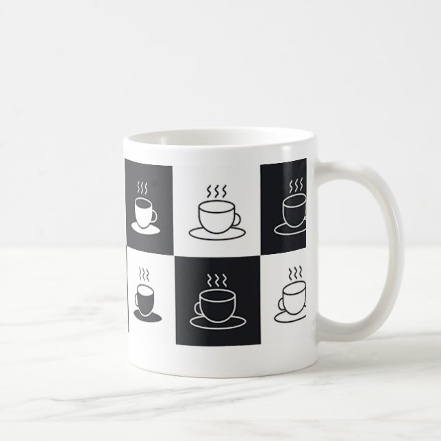 Tasse à café Motif à la Chekered (Droite)