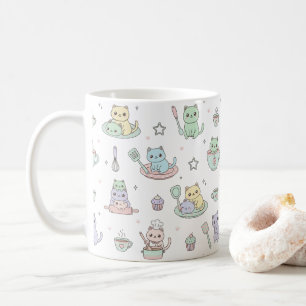 Tasse à café motif de kittens Kawaii