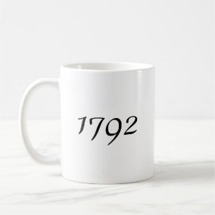 Tasse à café noir et blanc amateur de Bourbon