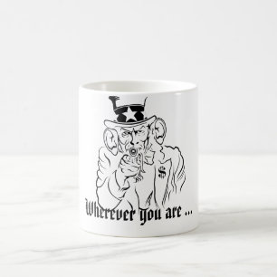 Tasse à café Oncle SAM écoute