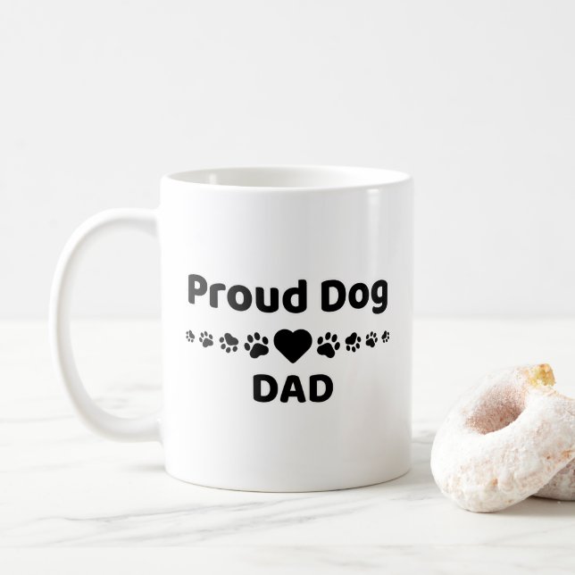 Tasse à café Papa Chien Fier (Avec donut)