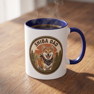 Tasse à café Papa Shiba Inu | Cadeau pour papa Shi