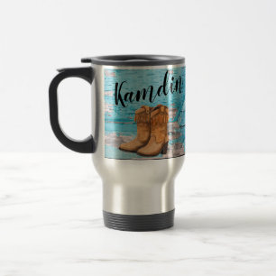 Tasse à café personnalisée 15 onces Bleu Bois Gran