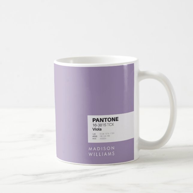 Tasse à café personnalisée avec nom personnalisé m (Droite)