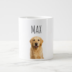 Tasse à café personnalisée Golden Retriever doré —