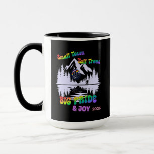 Tasse à café Petite Ville, Grands Arbres, Fierté &