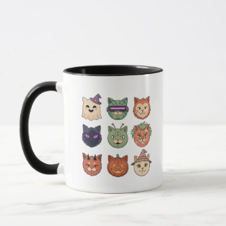 Tasse à café pour amateur de chats d'Halloween eff