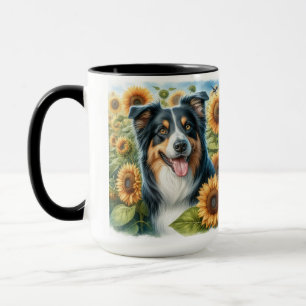 Tasse à café pour amateur de chien border collie à