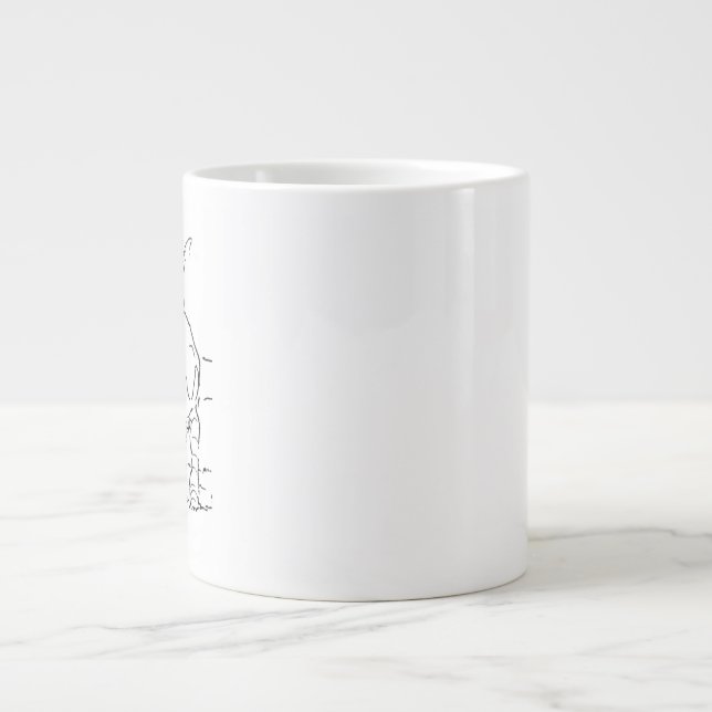 Tasse à café pour amoureux des chiens, illustratio (Devant)