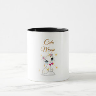 Tasse à café pour chat mignon Miaou