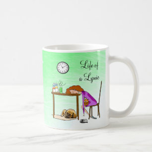 Tasse à café pour femme fatiguée vivant avec la ma