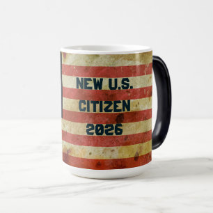 Tasse à café pour nouveau citoyen américain vintag