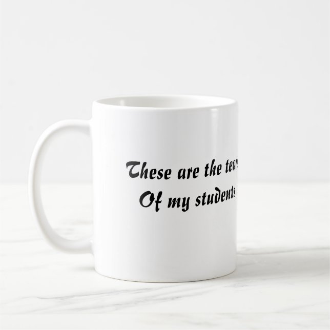 Tasse à café pour professeur amusant (Gauche)