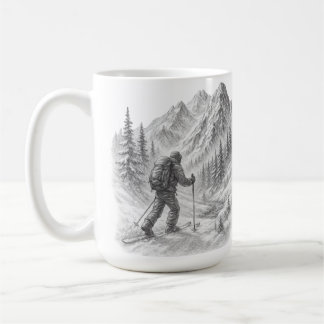 Tasse à café pour randonnée à ski hors-piste