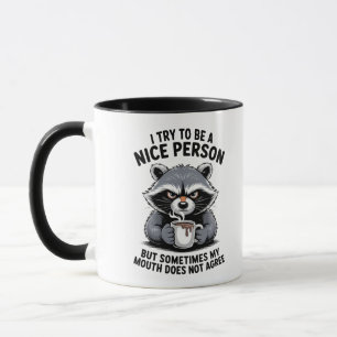 Tasse à café Raton laveur grincheux