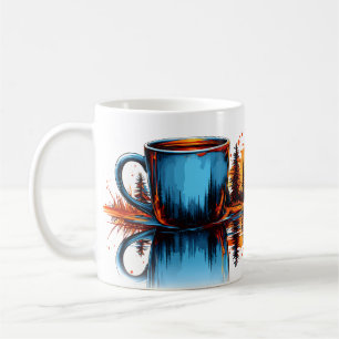 Tasse à café Réflexion de la nature sauvage pittor