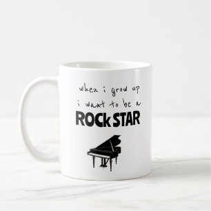 Tasse à café Rock Star Quand Je Grandirai