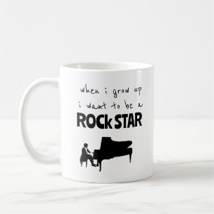 Tasse à café Rock Star Quand Je Grandirai