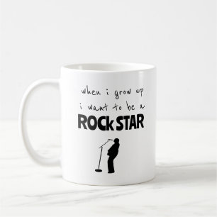 Tasse à café Rock Star Quand Je Grandirai