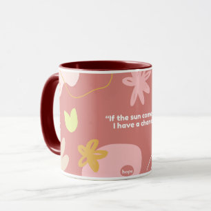 Tasse à café rose pastel florale Fleur esthétiqu