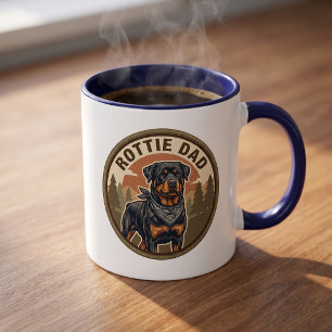 Tasse à café Rottie Papa Cadeau pour papa Rottwe