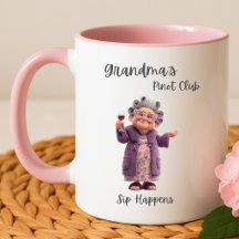 Tasse à café Sip Happens – Le club Pinot de grand-