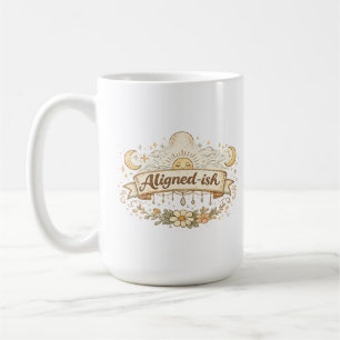 Tasse à café spirituelle et drôle « Aligné-ish »