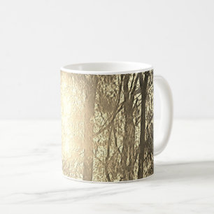 Tasse à café Sun et arbres