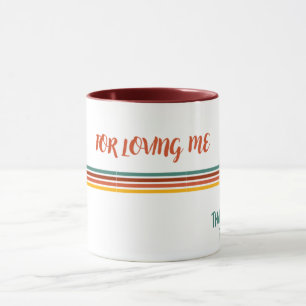 Tasse à café, thé avec message d'amour