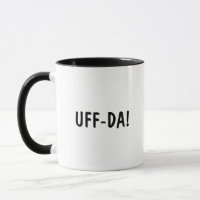 Tasse à café UFF-DA Phrase norvégienne drôle