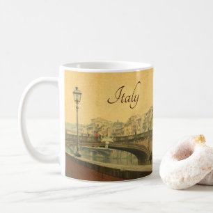 Tasse à café Vintage Florence Italie   Ponte Vecch