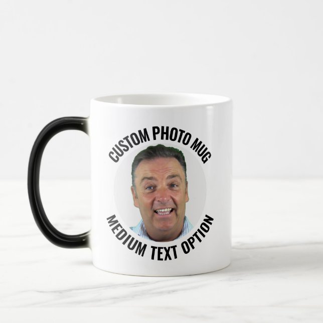 Tasse à changement de chaleur avec photo personnal (Gauche)