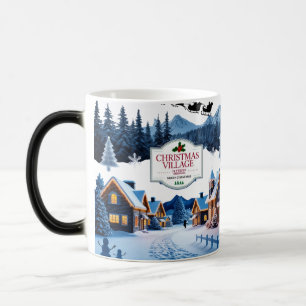 Tasse à changement de couleur de Village de Noël –
