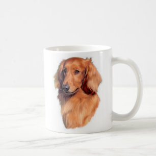 Tasse à cheveux longs de teckel