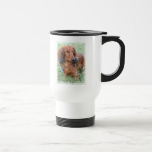Tasse à cheveux longs de voyage de teckel