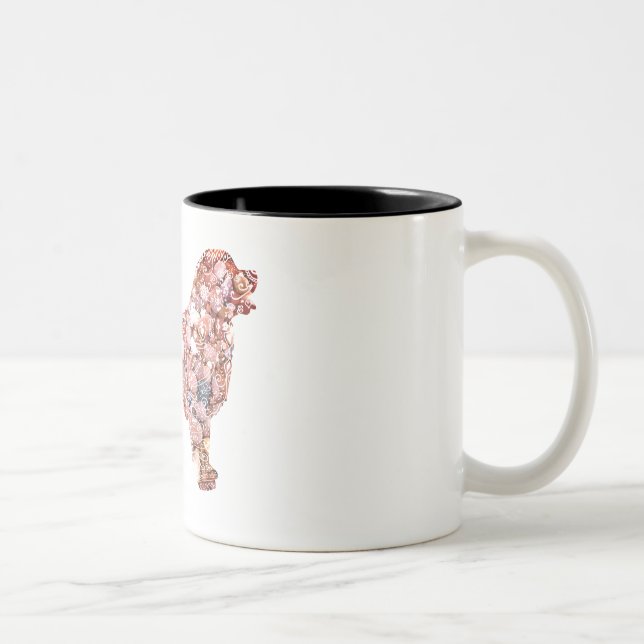 Tasse à deux tons de chien de Labrador (Droit)