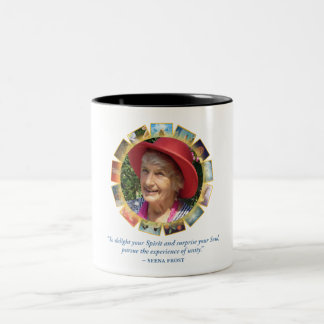 Tasse à deux tons de citation d'unité de Seena
