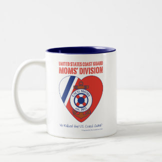 Tasse à deux tons de la Division des mamans d'USCG
