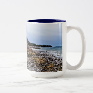 Tasse à deux tons du comté de Door