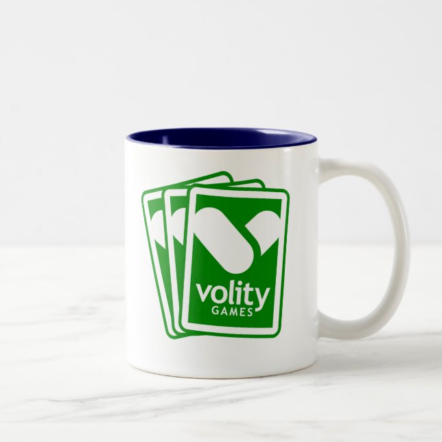 Tasse à deux tons verte et bleue (Droit)