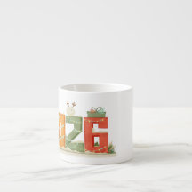 Tasse à expresso Cute 2026 pour le Nouvel An