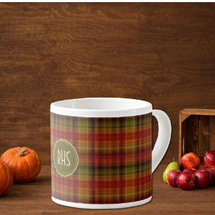 Tasse à expresso de 6oz avec motif carreauté d'aut