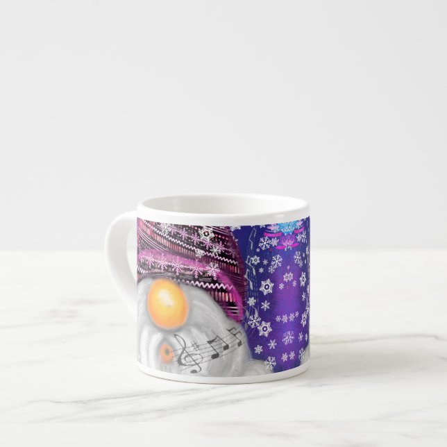 Tasse à expresso de lutin de Noël (Devant gauche)