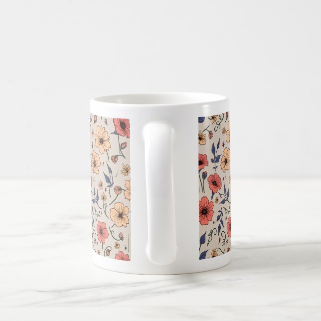tasse à fleurs (Poignée)