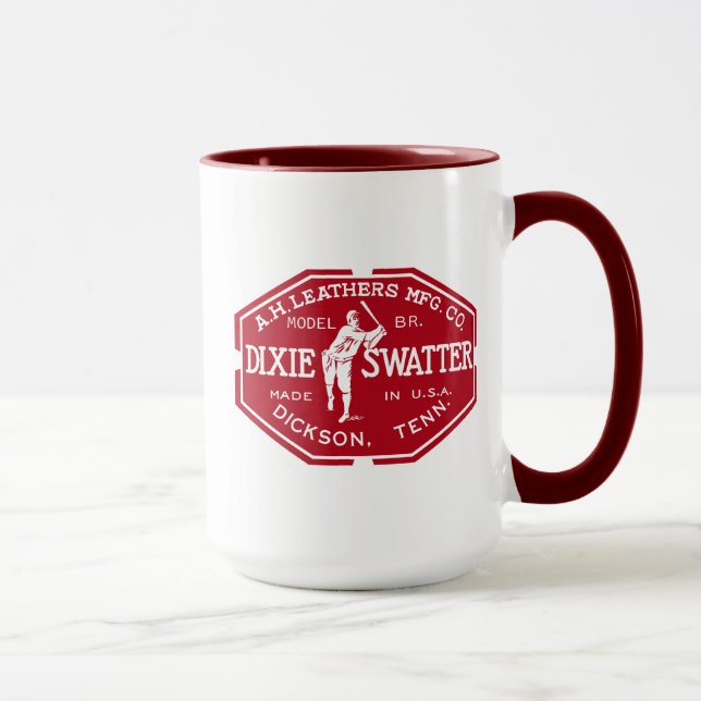 Tasse A.H. Leathers Dixie Swatter Baseball Dickson TN. (Droite)