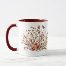 Tasse à impression florale
