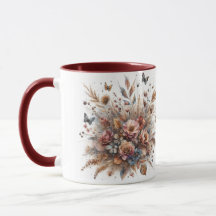 Tasse à impression florale
